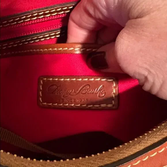 Dooney & Bourke Pebble Leather Presley Crossbody Red - Picture 12 of 15